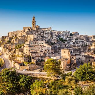 Ancient,Town,Of,Matera,(sassi,Di,Matera),At,Sunrise,,Basilicata,